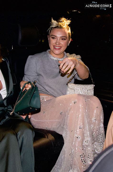 Florence Pugh Sexy Shows Off Her Hot Underwear At The Valentino Fashion Show In Paris Aznude
