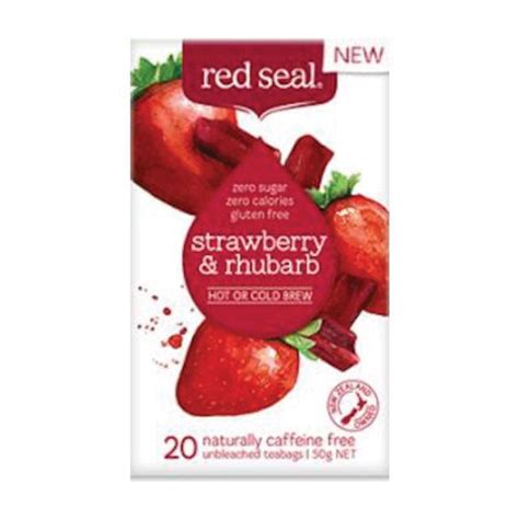 Buy Red Seal Tea Fruit Strawberry And Rhubarb 20 Tea Bags Online At