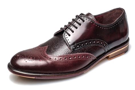 London Brogues Lincoln 5 Eye Mens Leather Sole Derby Shoes | eBay