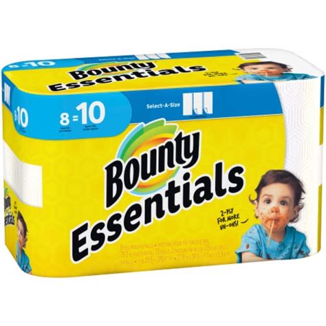 Bounty Essentials Select A Size Paper Towels Rolls Kroger