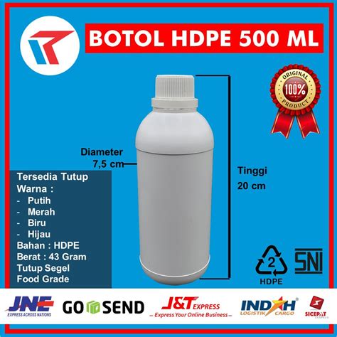 Jual BOTOL HDPE 500 ML BOTOL LABOR 500 ML BOTOL AGRO 500 ML BOTOL