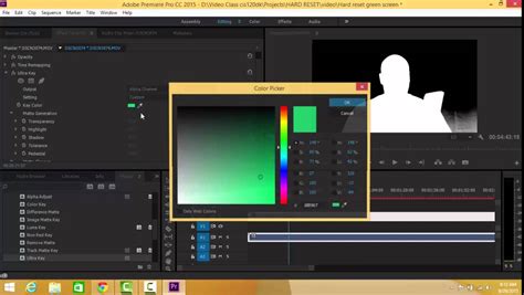 How To Use Green Screen Adobe Premiere Youtube