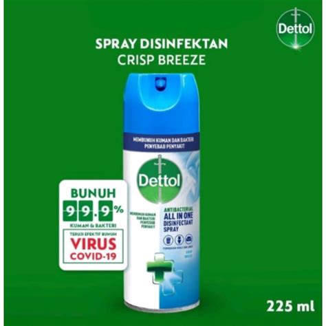 Jual Dettol Disinfectant Spray Crisp Breeze 225ml Dettol