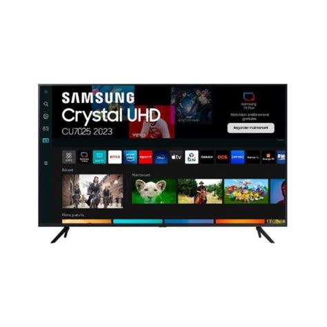 TV Crystal 43 108 cm 4K UHD Smart TV Noir 43CU7025 SAMSUNG à