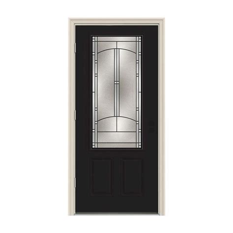 Jeld Wen In X In Lite Idlewild Black Painted Steel Prehung