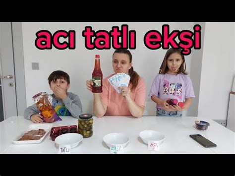 Aci Ek Veya Tatli Yemek Yari Masi Youtube