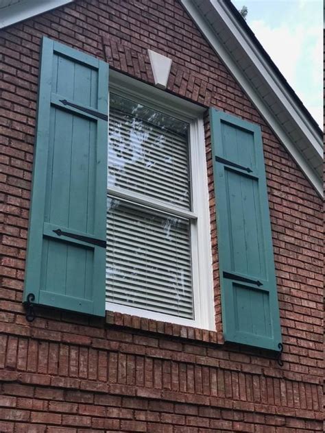 Custom Farmhouse Wood Shutters Atlanta Shutters Window Shutters