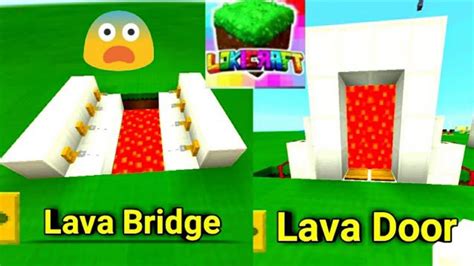 How To Make Lava Door And Lava Bridge 2 Lava Builds Tik Tok