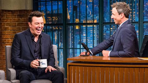 Watch Late Night With Seth Meyers Interview Seth Meyers Explains To Seth Macfarlane Why People