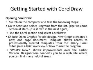 Corel Draw Introduction Ppt