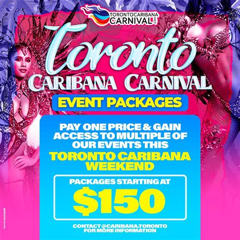 Toronto Caribana Carnival Event Package 2023