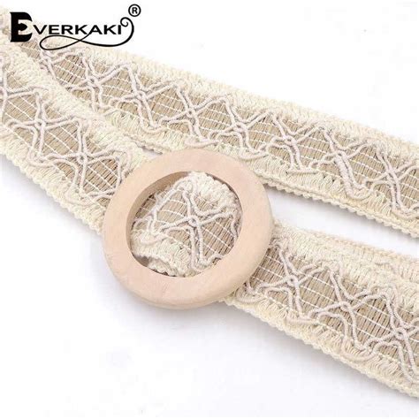 Everkaki Boho La O Retalhos Cinto Feminino Cinto De Cintura Redonda