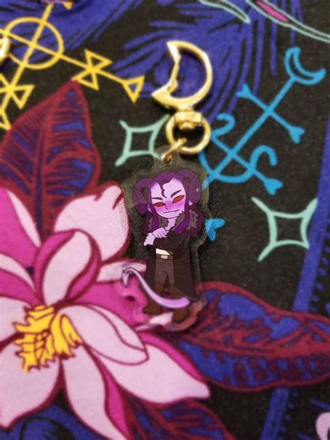 Mollymauk Lucien And Kingsley Tealeaf Acrylic Charms Etsy