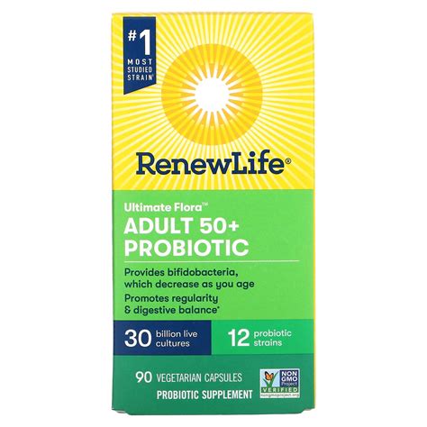 Renew Life Ultimate Flora Adult 50 Probiotic 30 Billion CFU 90