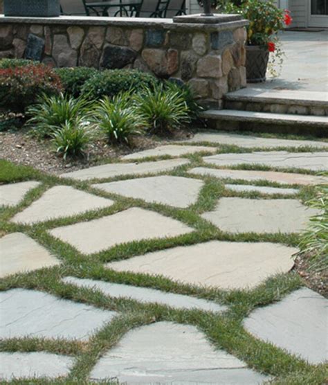 Irregular Bluestone Patio Pavers Flagging Sandy Neck Stone Stone