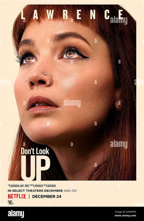 Don T Look Up Us Character Poster Jennifer Lawrence 2021 © Netflix Courtesy Everett