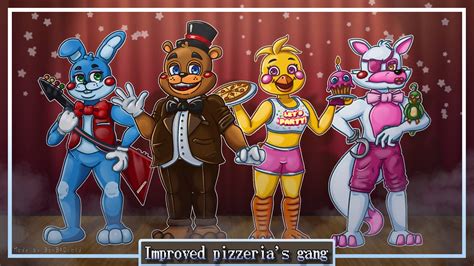 [FNaF] Redesigned toy gang by BarBADroid on DeviantArt