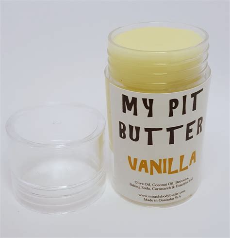 Natural Deodorant Scented Deodorant Vanilla By Miraclebodybutter