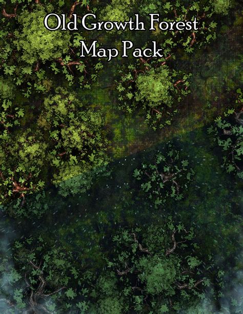 Old Growth Forest Map Pack - Lone Colossus Games | DriveThruRPG.com