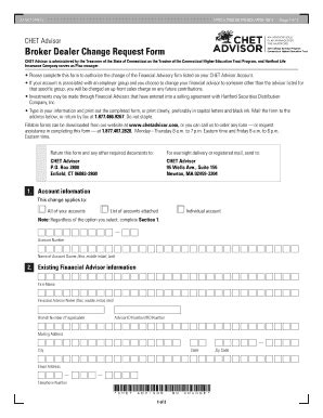 Chet Advisor Broker Dealer Change Form Hartford Funds Fill Out And