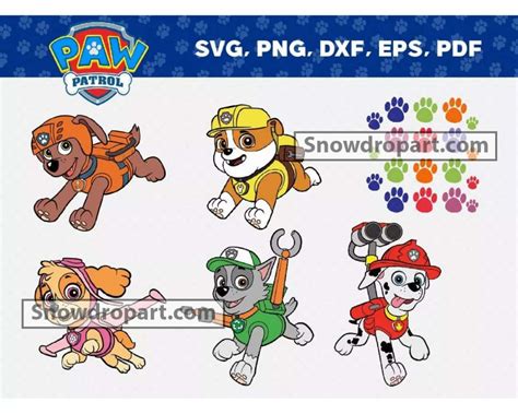 30 Paw Patrol Svg Bundle, Paw Patrol Svg, Paw Patrol Clipart