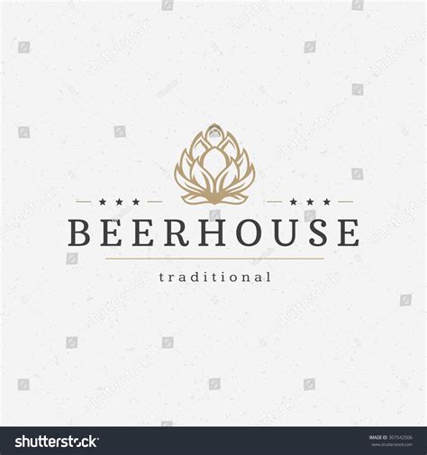 Beer Hop Logo Badge Design Element Stock Vector (Royalty Free) 307542506 | Shutterstock