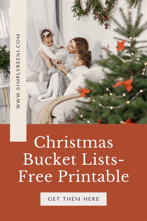 Free Printable Christmas Bucket Lists Simply Reeni