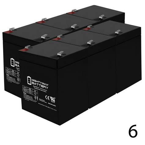 Ml5 12 12v 5ah Solex Bd124 Alarm Back Up Dsc Security Panel Replacement Battery 6 Pack