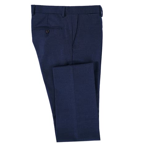 Royal Blue Patch Pocket Marzotto Suit Trousers Esclot Tailoring London