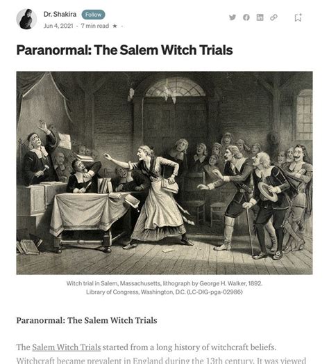 Paranormal: The Salem Witch Trials | Salem witch trials, Witch trials ...