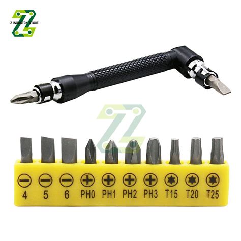 Dual Head L Shaped Mini Socket Wrench Mm Screwdriver Bits Key