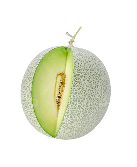 Green Melon On White Fresh Juicy Ripe Isolated Png Transparent Image