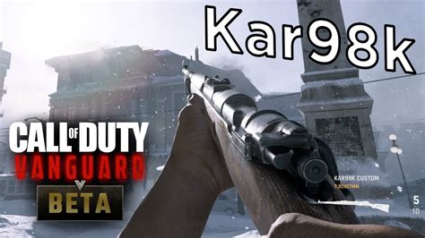 Kar98k With Iron Sights Gameplay Call Of Duty Vanguard Beta PS5