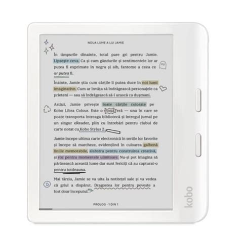 Ebook Reader Kobo Libra Colour N Ku Wh K Ck Inch Gb White