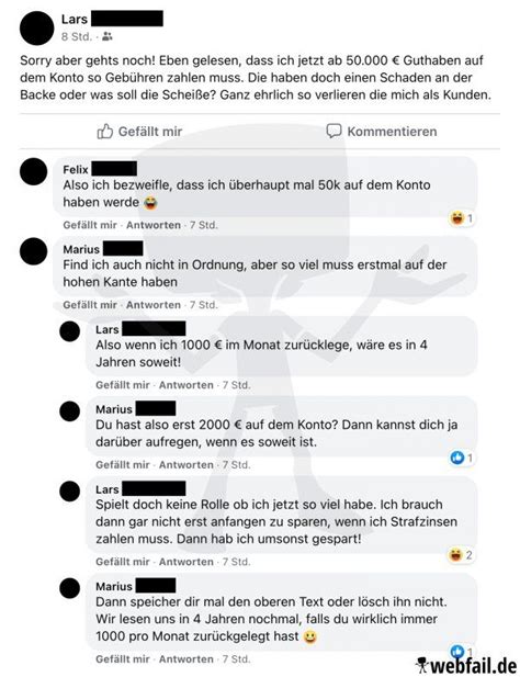 Der Kleine Rger Mit Der Bank Facebook Fail Des Tages