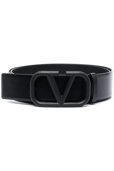 Valentino V Logo Leather Belt Uncategorised From Circle Fashion Uk