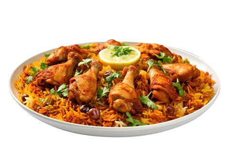 Delicious Chicken Biryani Isolated On Transparent Background Png