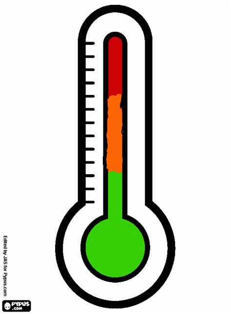 Termometro Para Colorear Termometro Para Imprimir