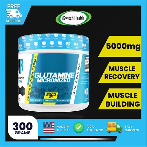 Muscle Rulz Glutamine Powder Premium Micronized 300g Glutamine