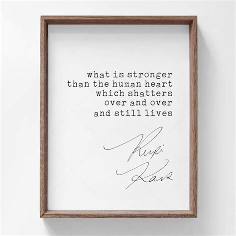 Rupi Kaur Quote Poster Etsy