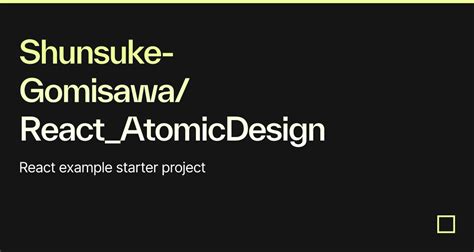 Shunsuke Gomisawa React Atomicdesign Practice Codesandbox