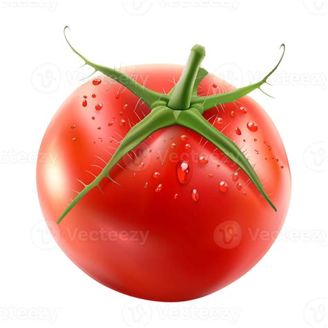 Fresh Tomato Isolated On Transparent Background In High Resolution