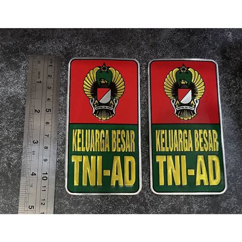 Jual Sticker Plat Tni Ad Stiker Angkatan Darat Stiker Plat Tni Ad