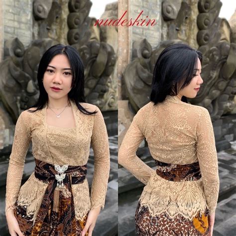 Jual Kebaya Kutubaru Brukat Kebaya Bali Semi Francis No Furing