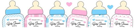 How Can I Make My Own Baby Shower Bottle Invitations For Free