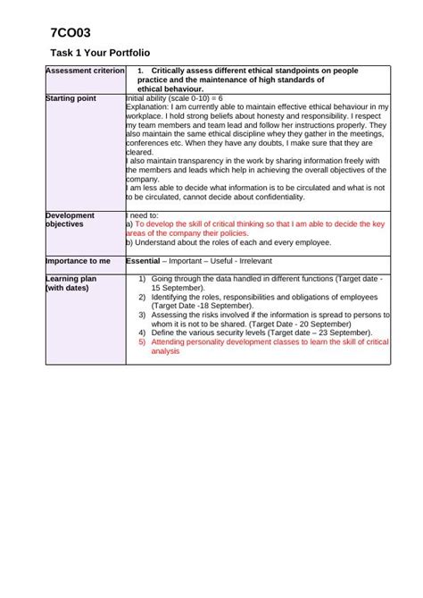 Cipd Level Unit Portfolio Assessment Criteria Desklib