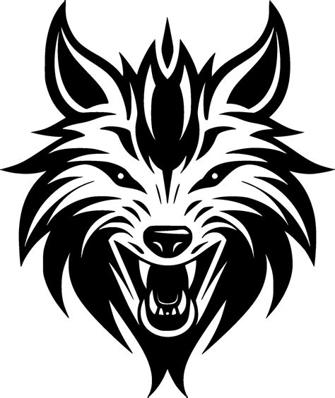 Lobo Minimalista Y Plano Logo Vector Ilustración 34808047 Vector En