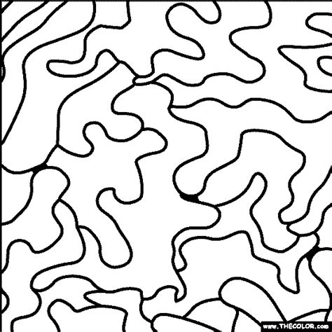 Camouflage Coloring Page