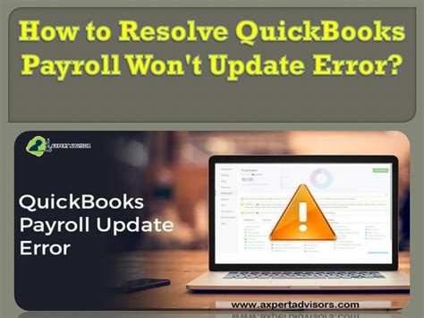 PPT How To Resolve QuickBooks Payroll Won T Update Error PowerPoint