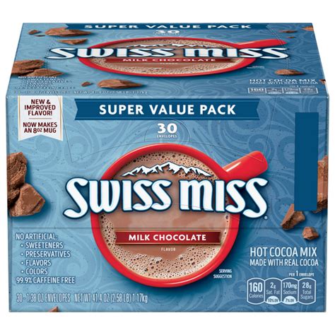 Save On Swiss Miss Hot Cocoa Mix Milk Chocolate Flavor Super Value Pack 30 Ct Order Online